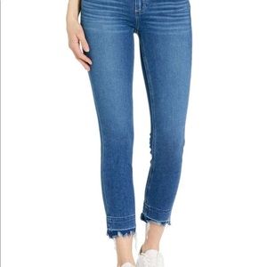 NWT Paige Skinny Crop raw hem